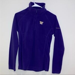 Columbia University Of Washington‎ Fleece 1/4 Zip Size Small